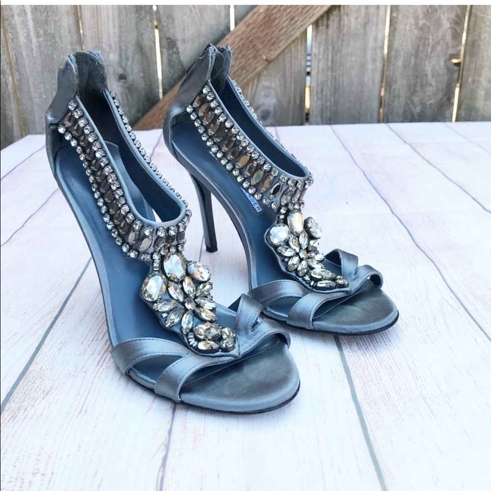 Vera Wang Lavender Label Jeweled Heels